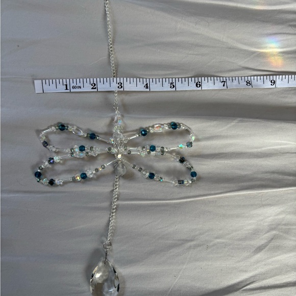 Crystal Beaded Dragonfly Suncatcher. - Picture 10 of 11